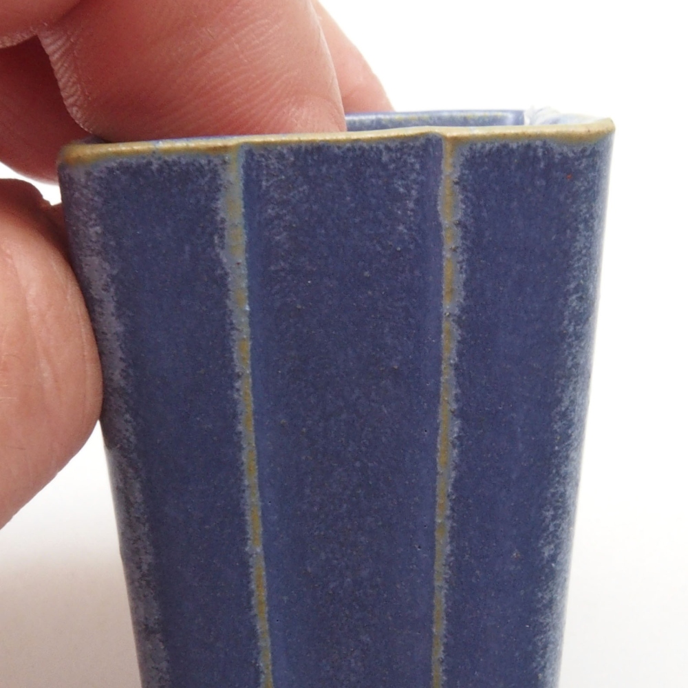 Mini bonsai tál 3 x 3 x 5,5 cm, kék színben