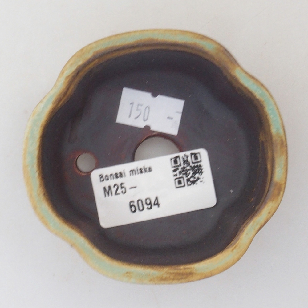 kerámia bonsai tál 10 x 8,5 x 4 cm, barna