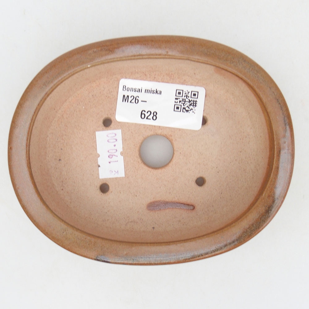kerámia bonsai tál 12 x 10 x 3 cm, barna