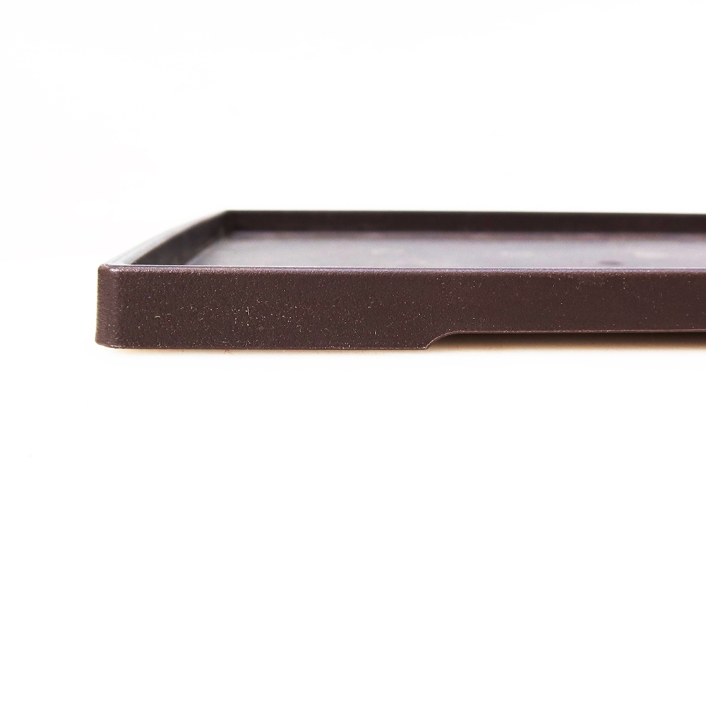 PP-5 műanyag bonsai alátét – 28 x 21 x 1,5 cm, szín: barna