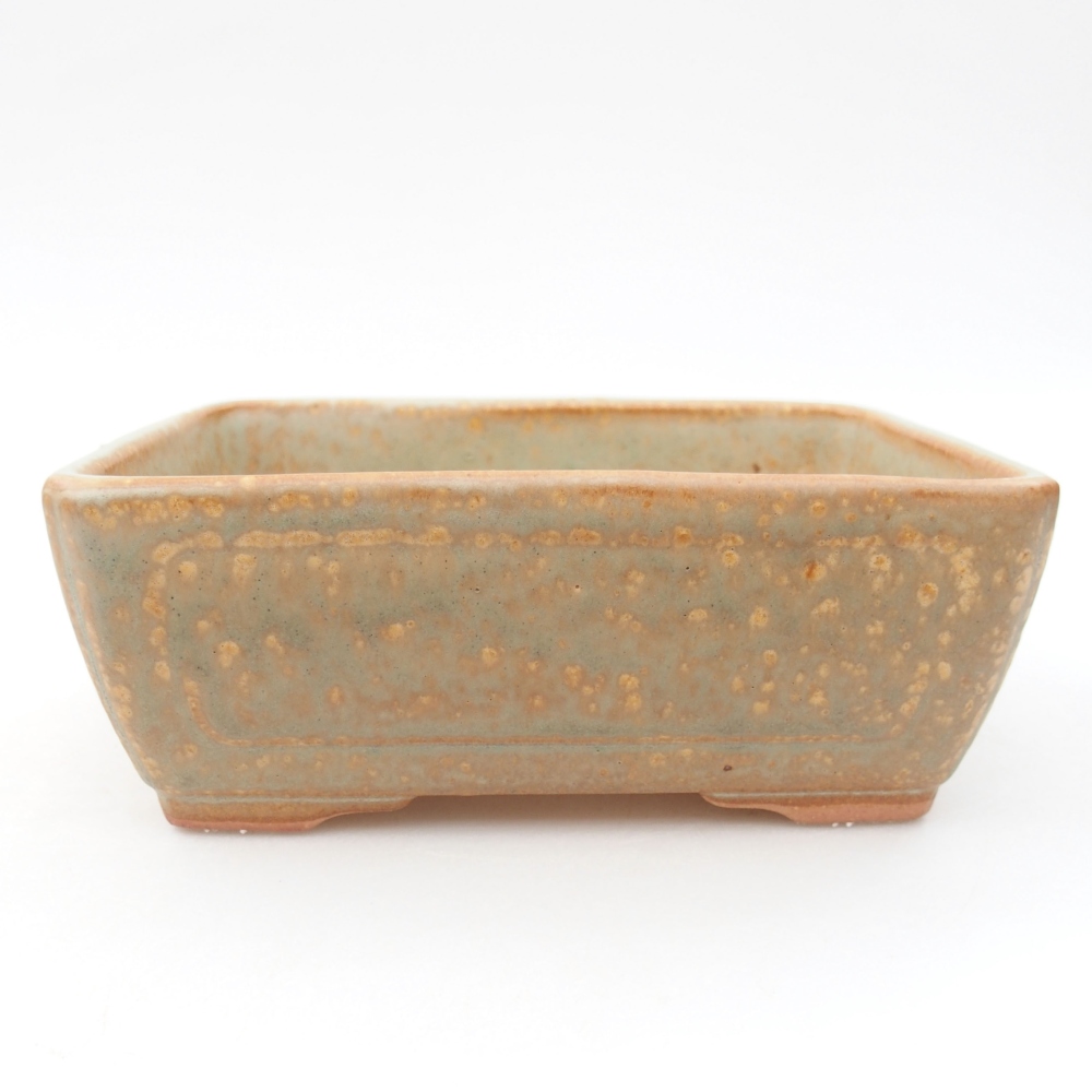 kerámia bonsai tál 16 x 12 x 6 cm, zöld