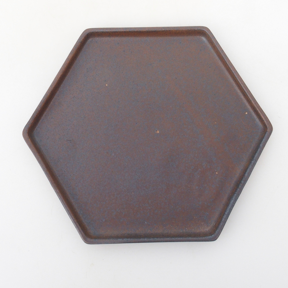 Bonsai tál + csészealj H53 - 19 x 21,5 x 7 cm - barna