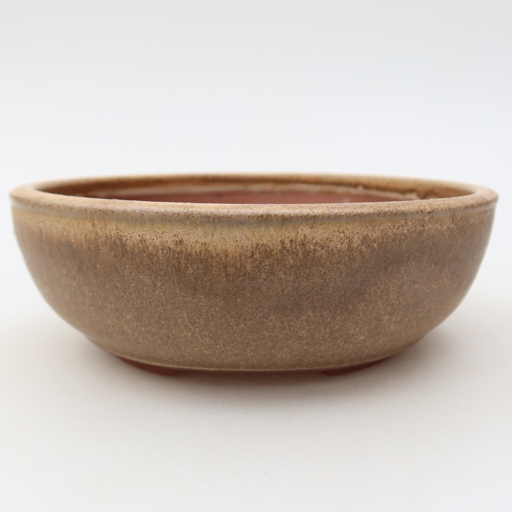 kerámia bonsai tál 15 x 15 x 5 cm, barna