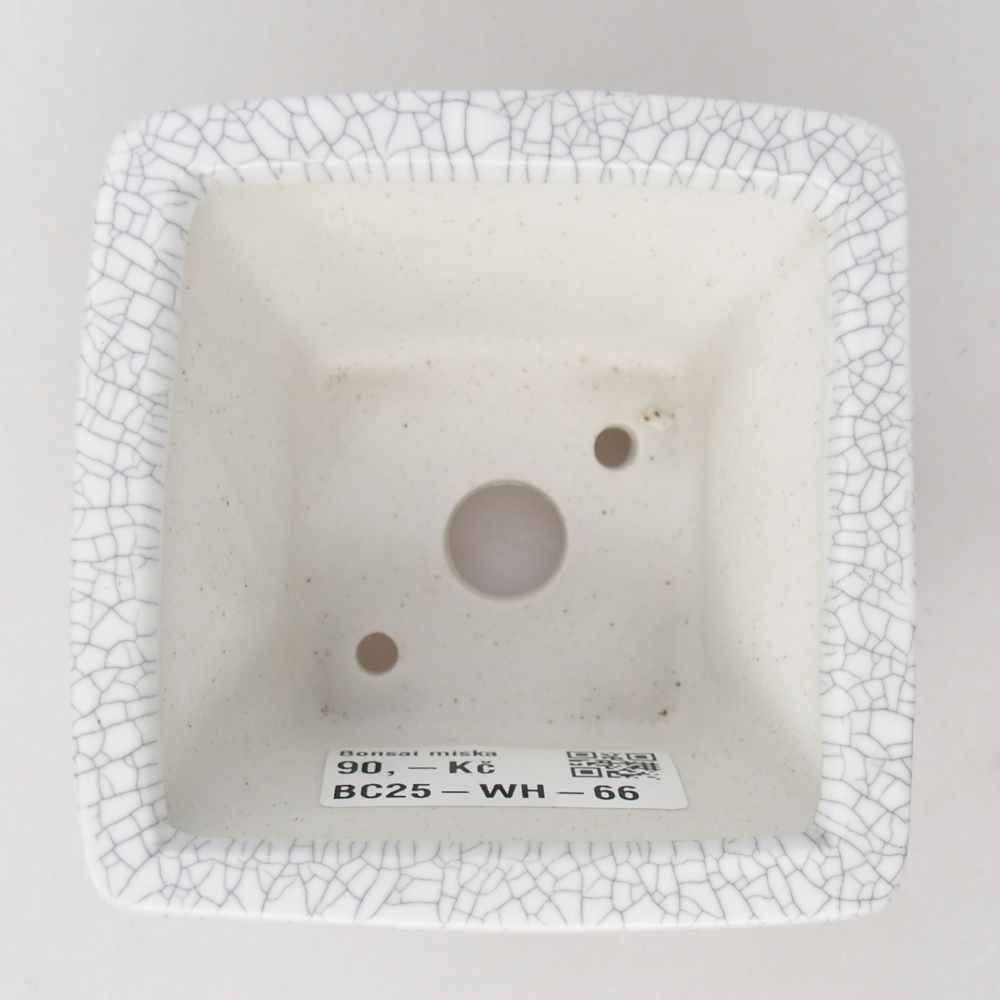 kerámia bonsai tál 8,5 x 8,5 x 5 cm, raku színben