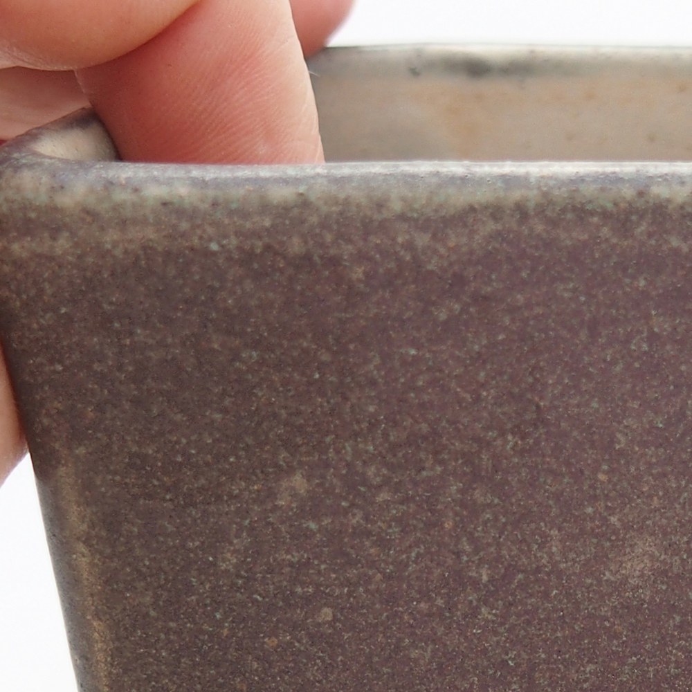 kerámia bonsai tál 8,5 x 8,5 x 11 cm, zöld