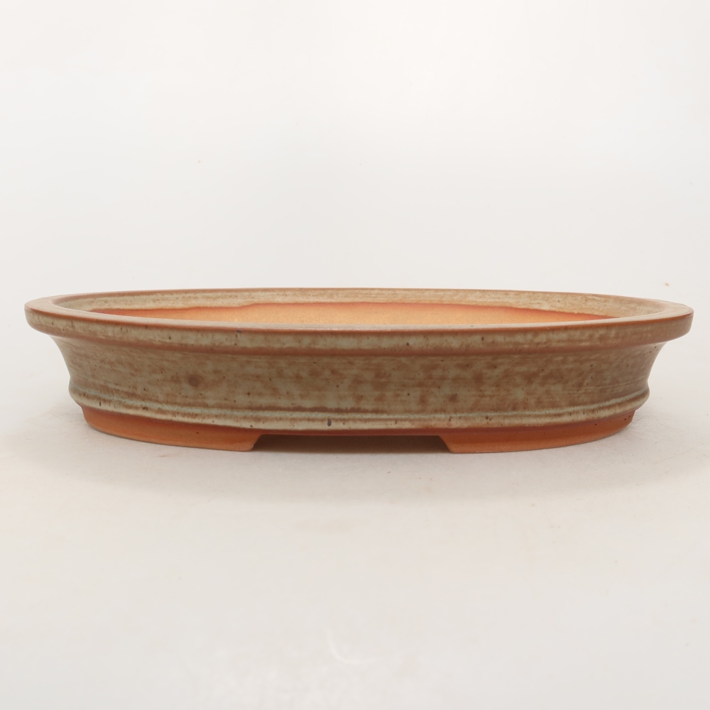 Kerámia tál  21 x 15 x 4 cm, barna színű