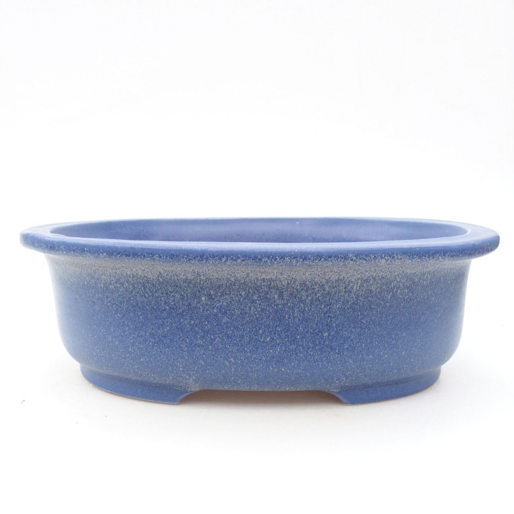 kerámia bonsai tál 26 x 22 x 8 cm, kék színben