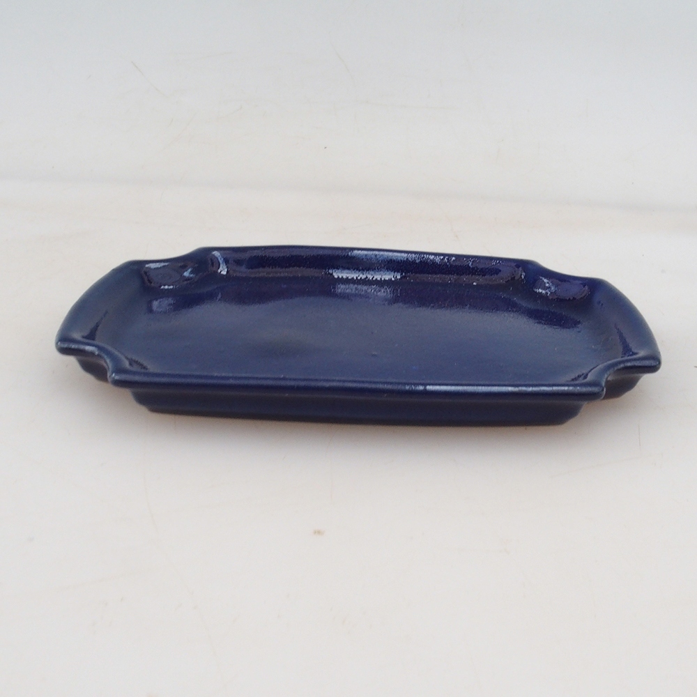 Kerámia csészealj H01 - 11,5 x 8 x 0,5 cm - kék