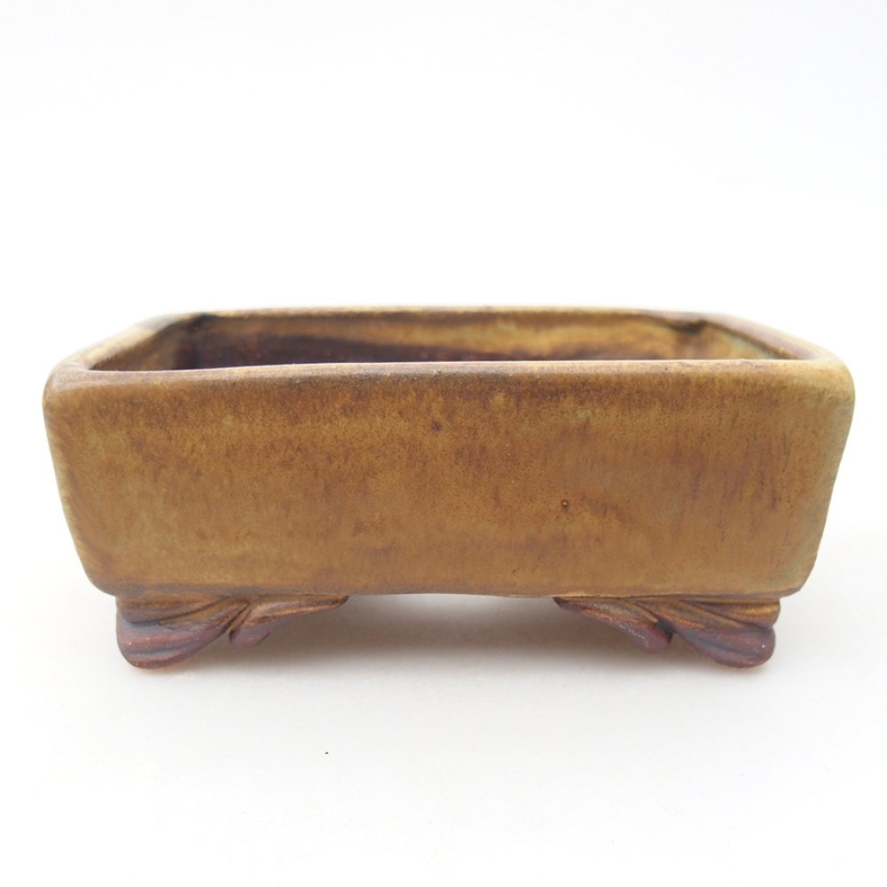 kerámia bonsai tál 10 x 8,5 x 4 cm, zöld