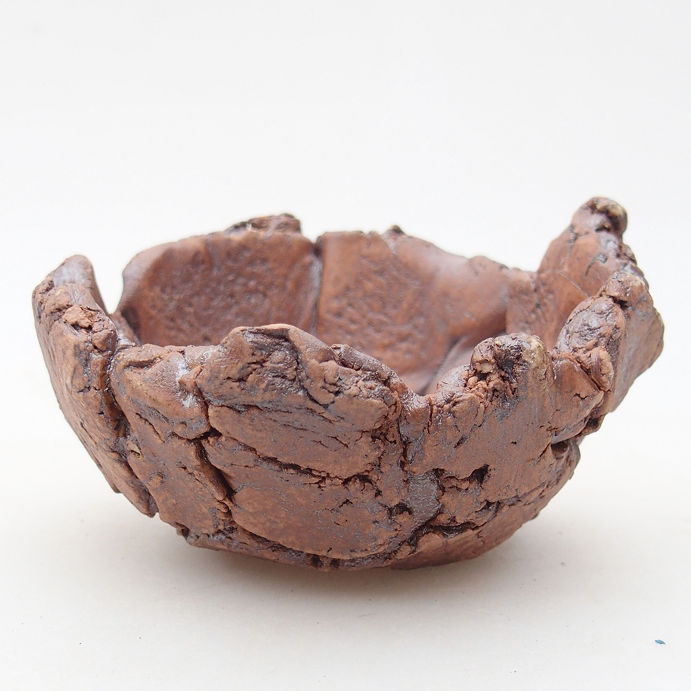 Kerámia kagyló 9 x 9 x 5,5 cm , színe barna