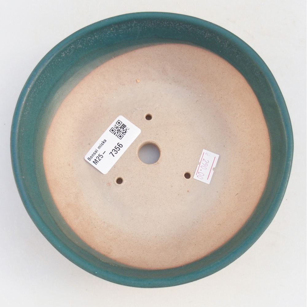 kerámia bonsai tál 17,5 x 17,5 x 5 cm, kék színben