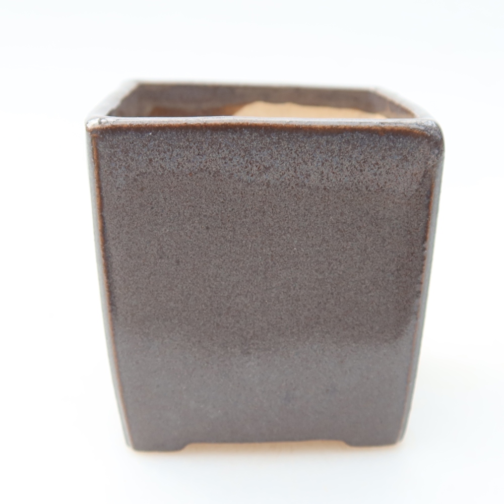 Kerámia bonsai-tál, 5 x 5 x 5 cm, szürke színű