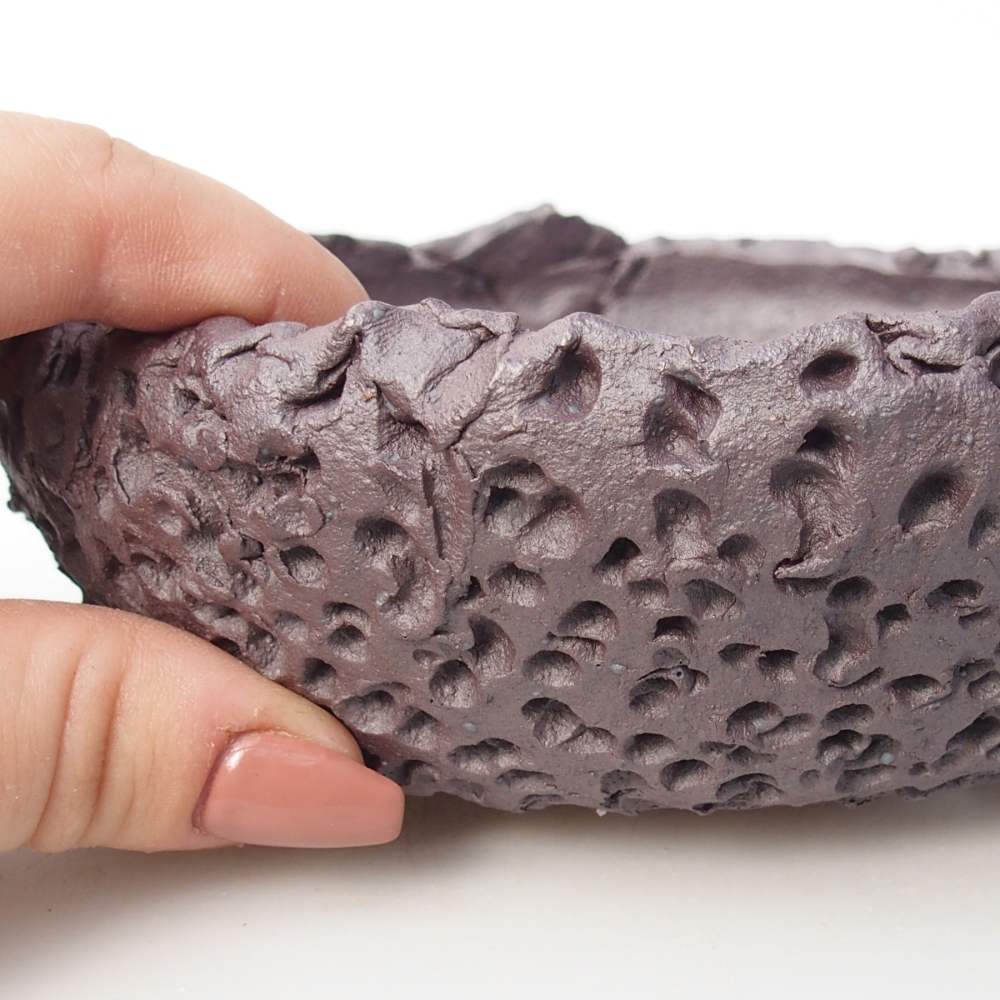 Kerámia bonsai tál 16,5 x 16,5 x 5,5 cm, fém színben