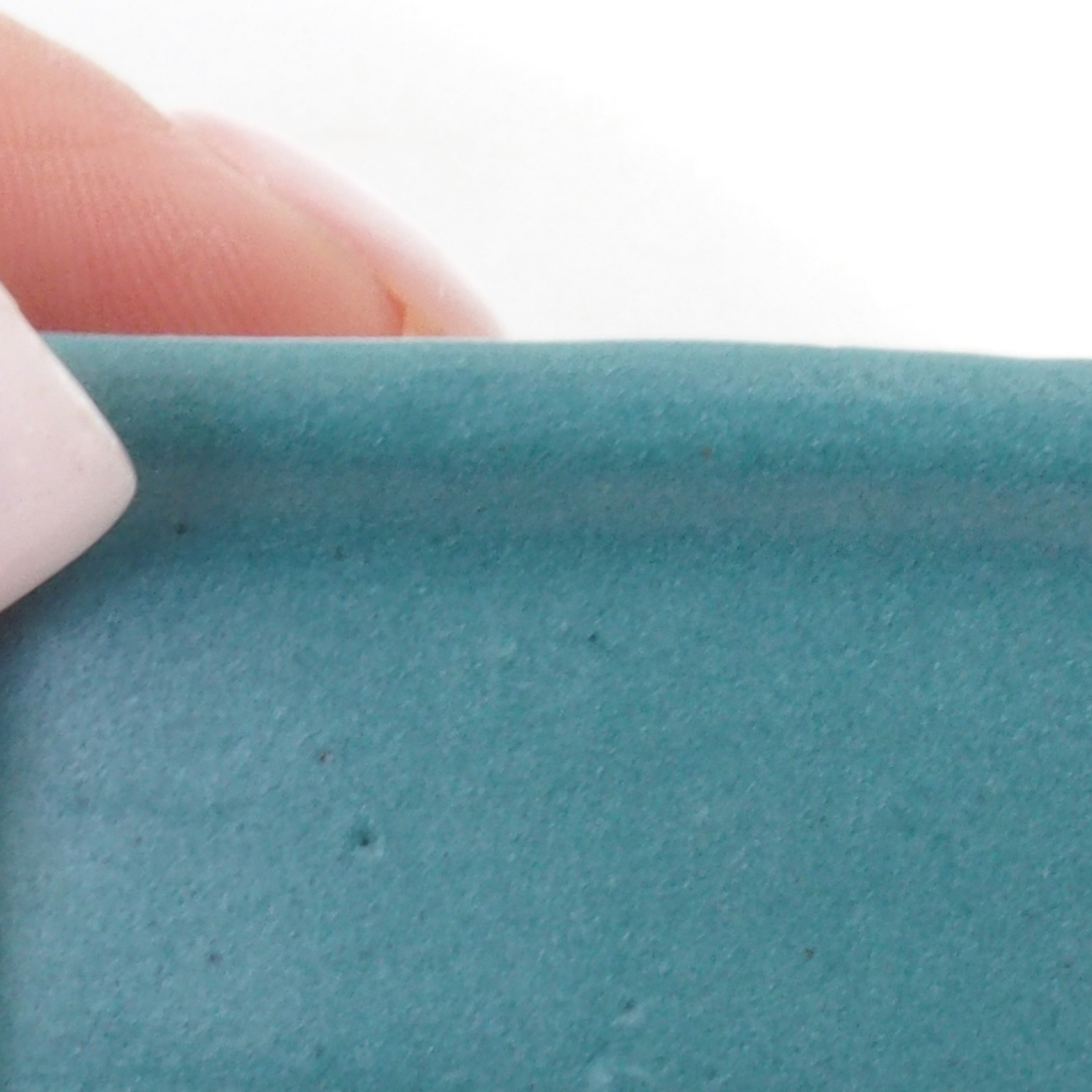 kerámia bonsai tál 6,5 x 5,5 x 4 cm, kék színben