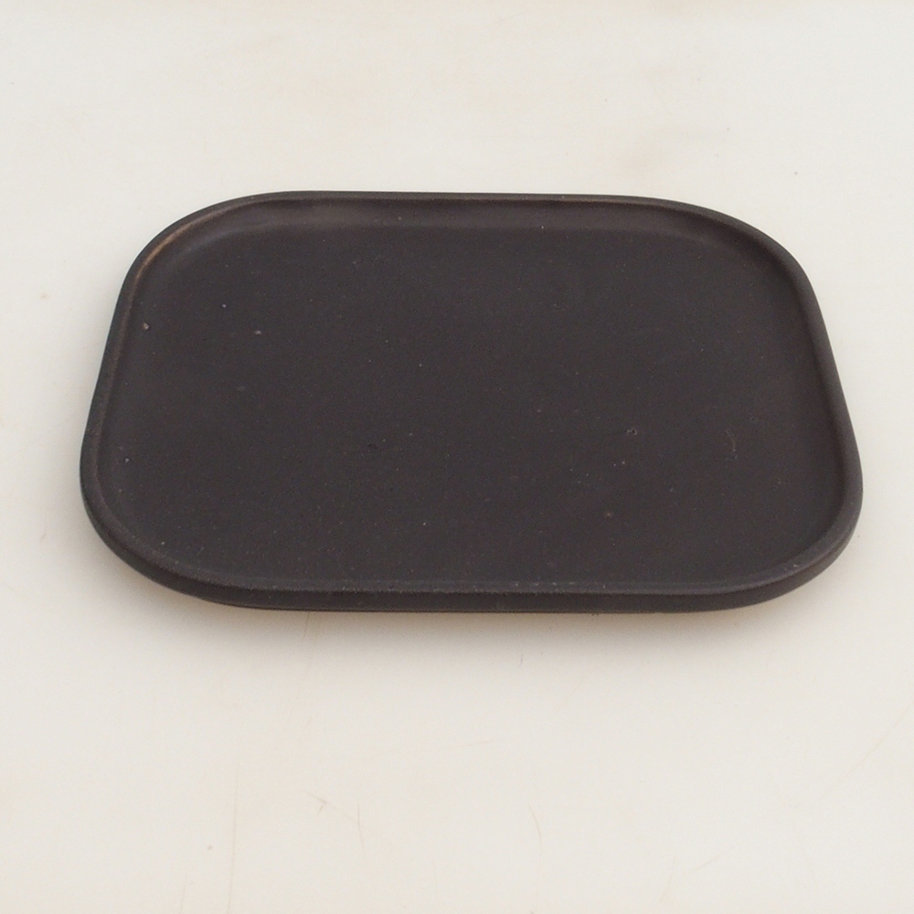 Kerámia tál H36 - 17,5 x 15 x 1 cm - barna