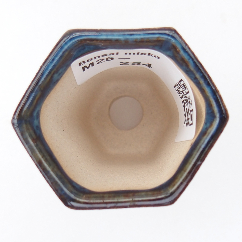 Mini bonsai tál 4 x 3,5 x 5,5 cm, kék színben