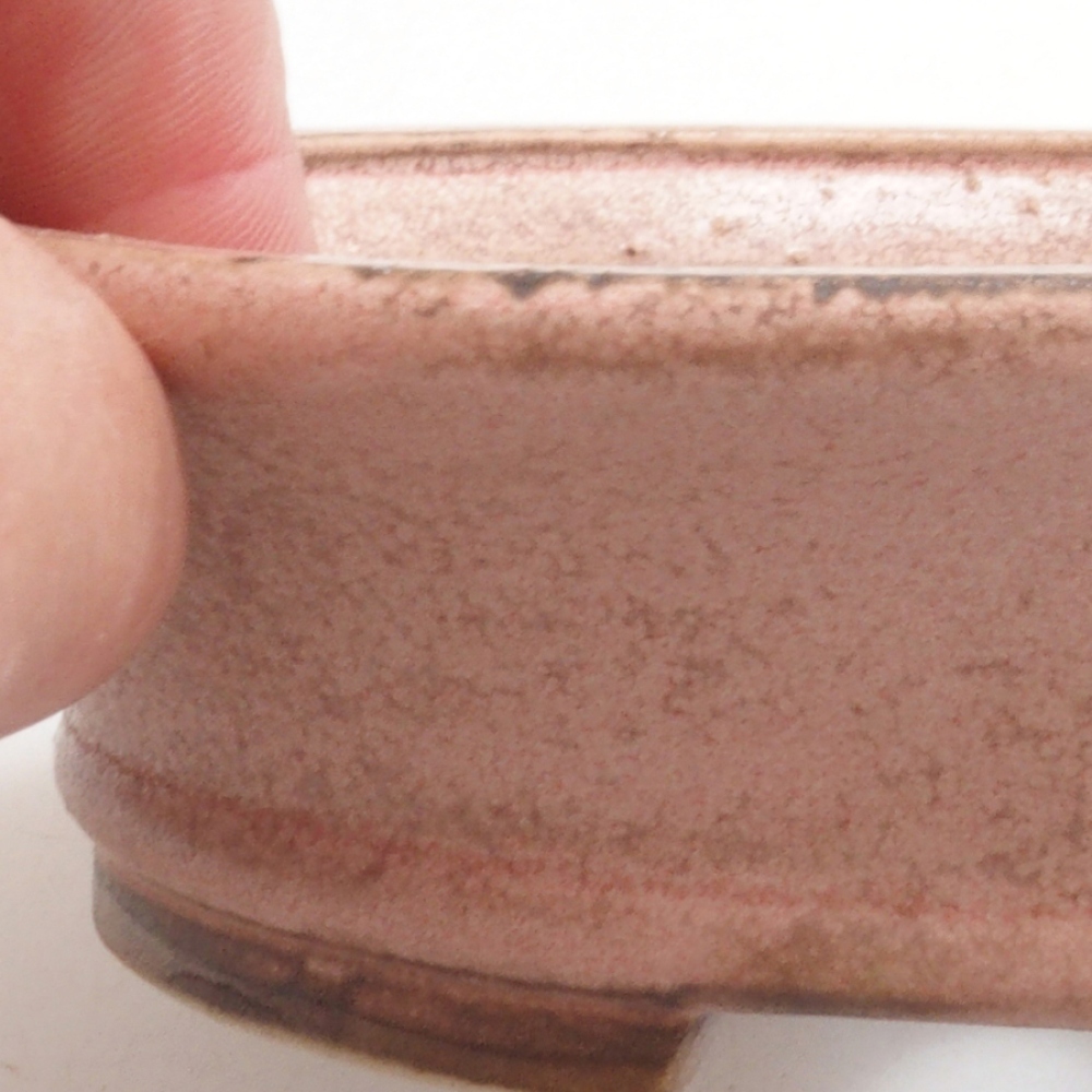 kerámia bonsai tál 10 x 8,5 x 4 cm, barna