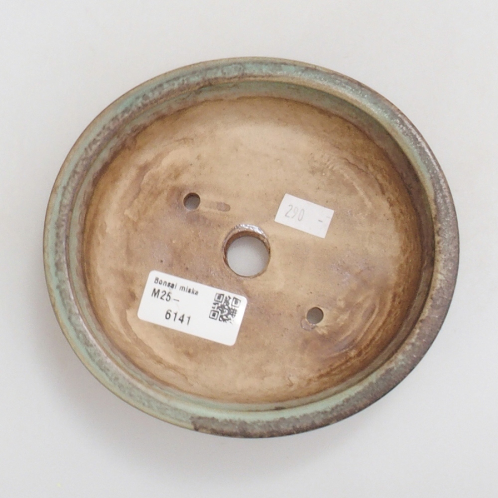 kerámia bonsai tál 10 x 8,5 x 4 cm, barna