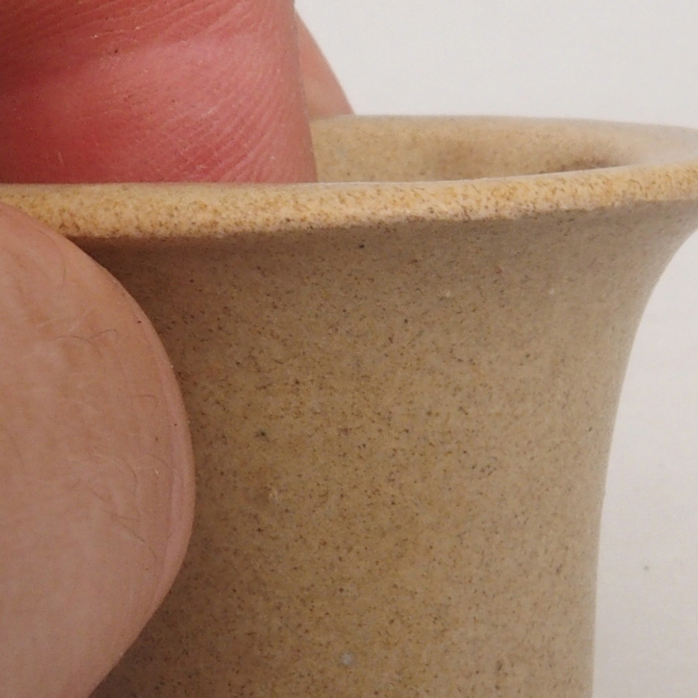 Mini bonsai tál 4 x 4 x 4 cm, barna