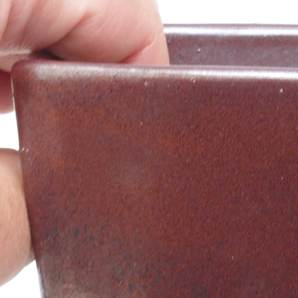 kerámia bonsai tál 9 x 9 x 12 cm, barna