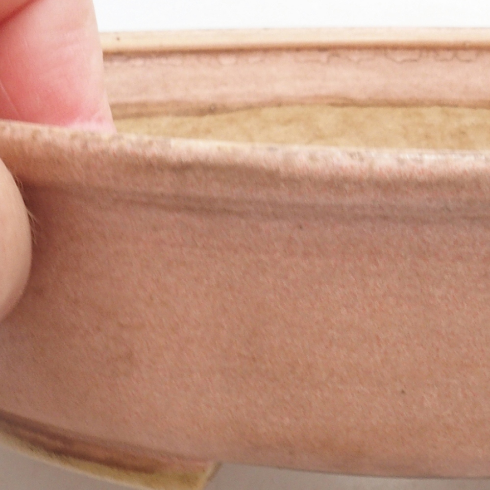 kerámia bonsai tál 10 x 8,5 x 4 cm, barna