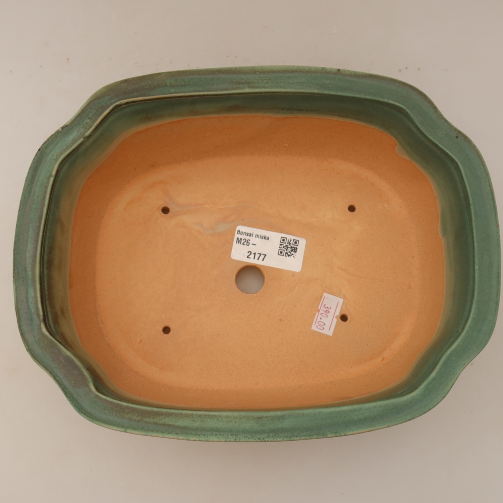 kerámia bonsai tál 23 x 19 x 7 cm, barna