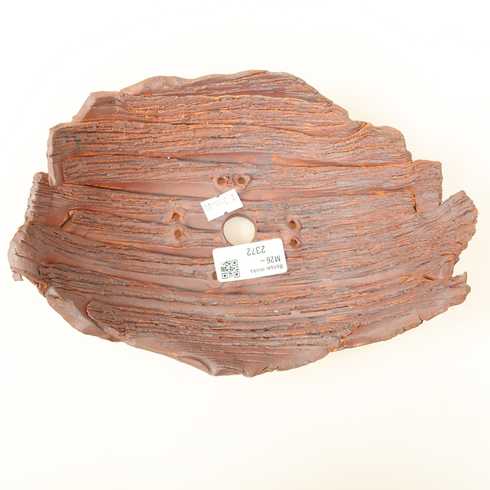 Kerámia héj  22,5 x 16 x 8 cm, barna színű