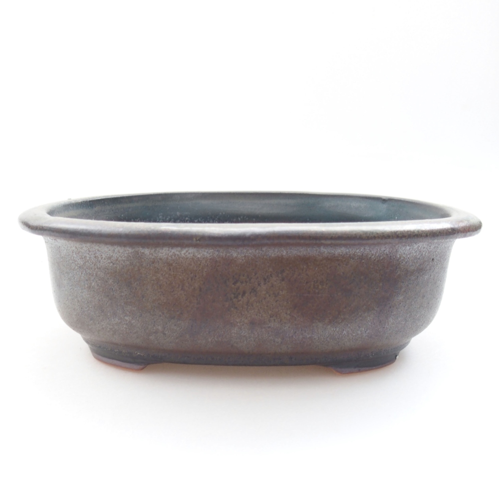 kerámia bonsai tál 22 x 17 x 5 cm, zöld