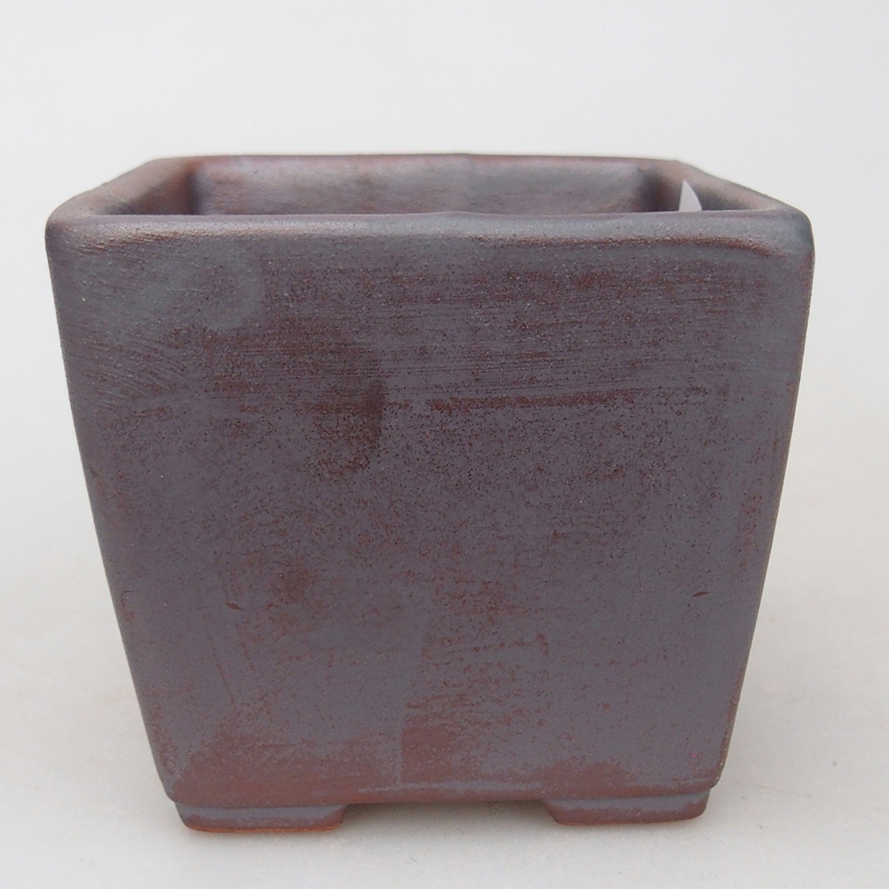 Kerámia bonsai tál 7,5 x 7,5 x 7 cm, fém színben