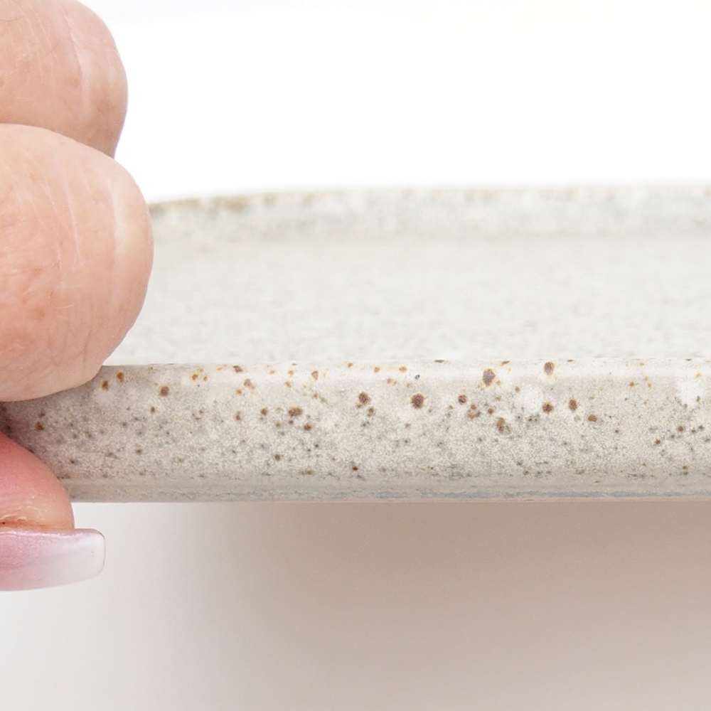 Kerámia tál H07 - 28 x 19 x 1,5 cm - barna