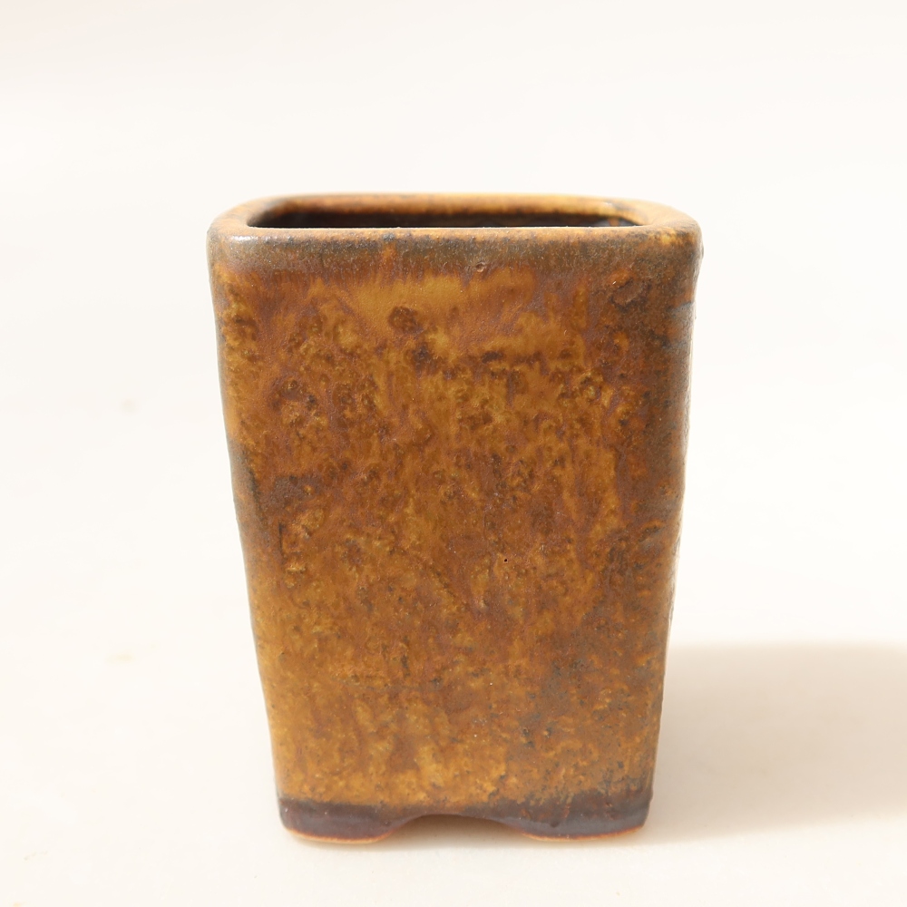 kerámia bonsai tál 5 x 5 x 6,5 cm, barna