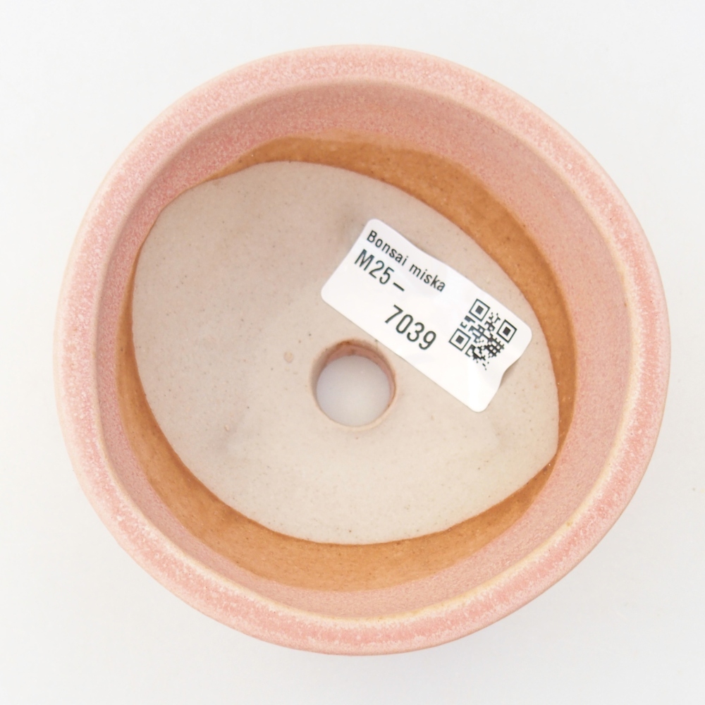 kerámia bonsai tál 9,5 x 9,5 x 5 cm, rózsaszínű