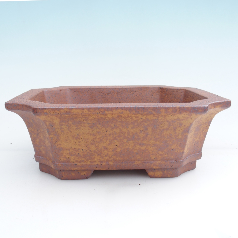 kerámia bonsai tál 23,5 x 17,5 x 8,5 cm, barna