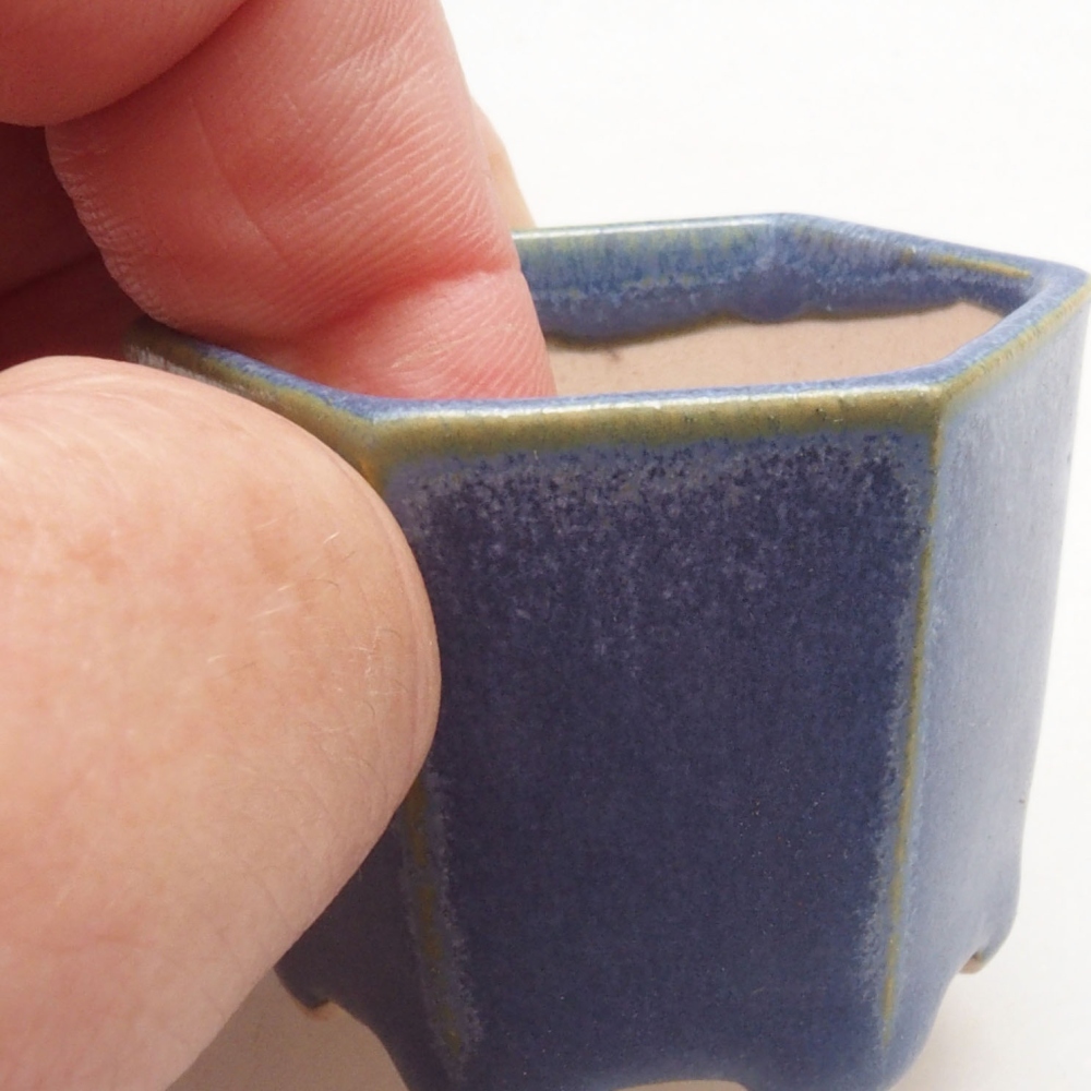 Mini bonsai tál 4,5 x 4 x 3,5 cm, kék színben