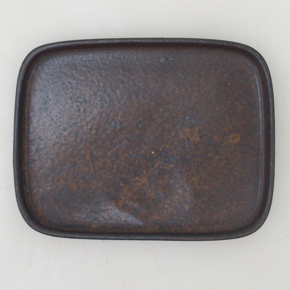 Bonsai csészealj téglalap 12,5 x 10 x 1 cm - barna