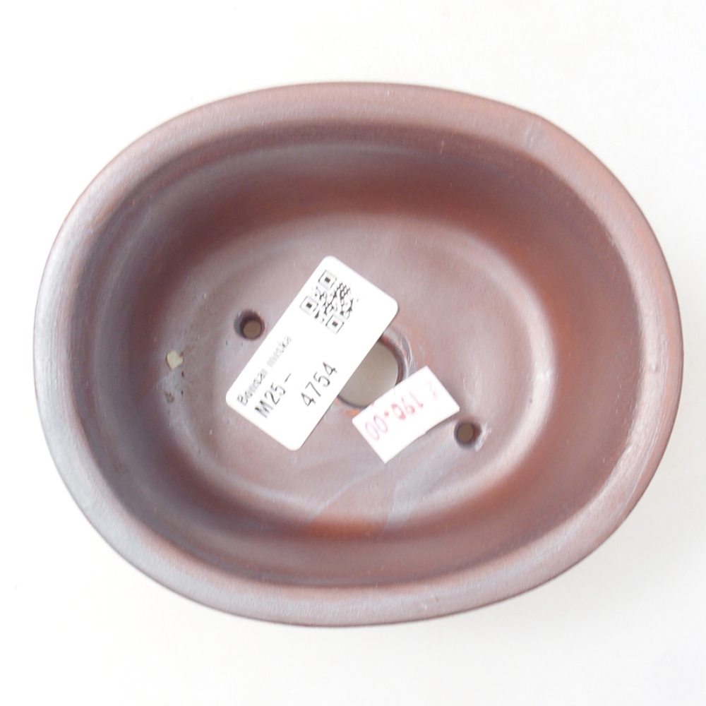 kerámia bonsai tál 12 x 10 x 5,5 cm, barna