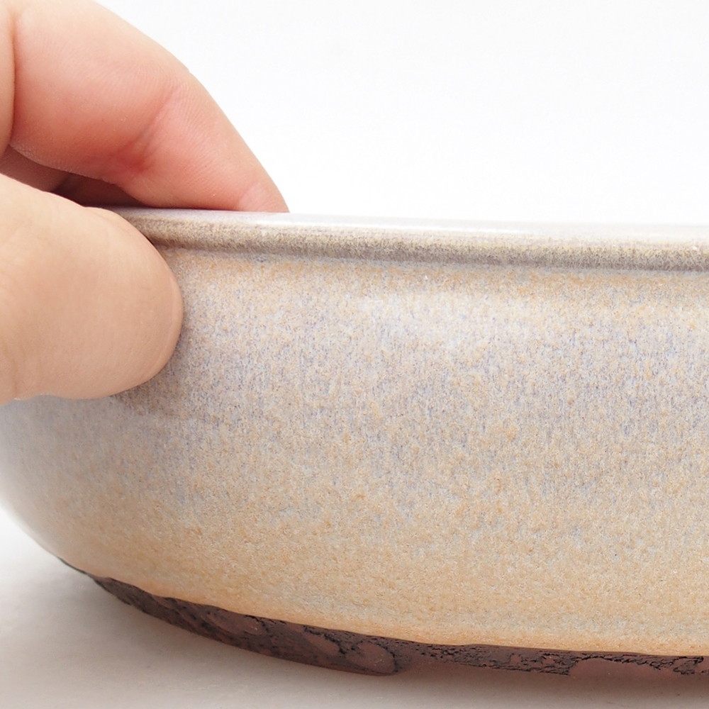 kerámia bonsai tál 25,5 x 25,5 x 7 cm, szürke