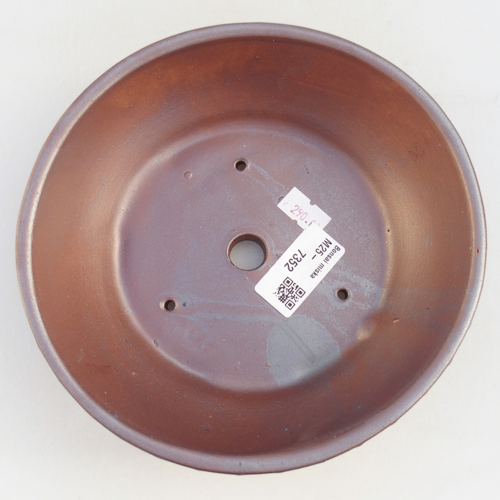 Kerámia bonsai tál 18 x 18 x 5,5 cm, fém színben