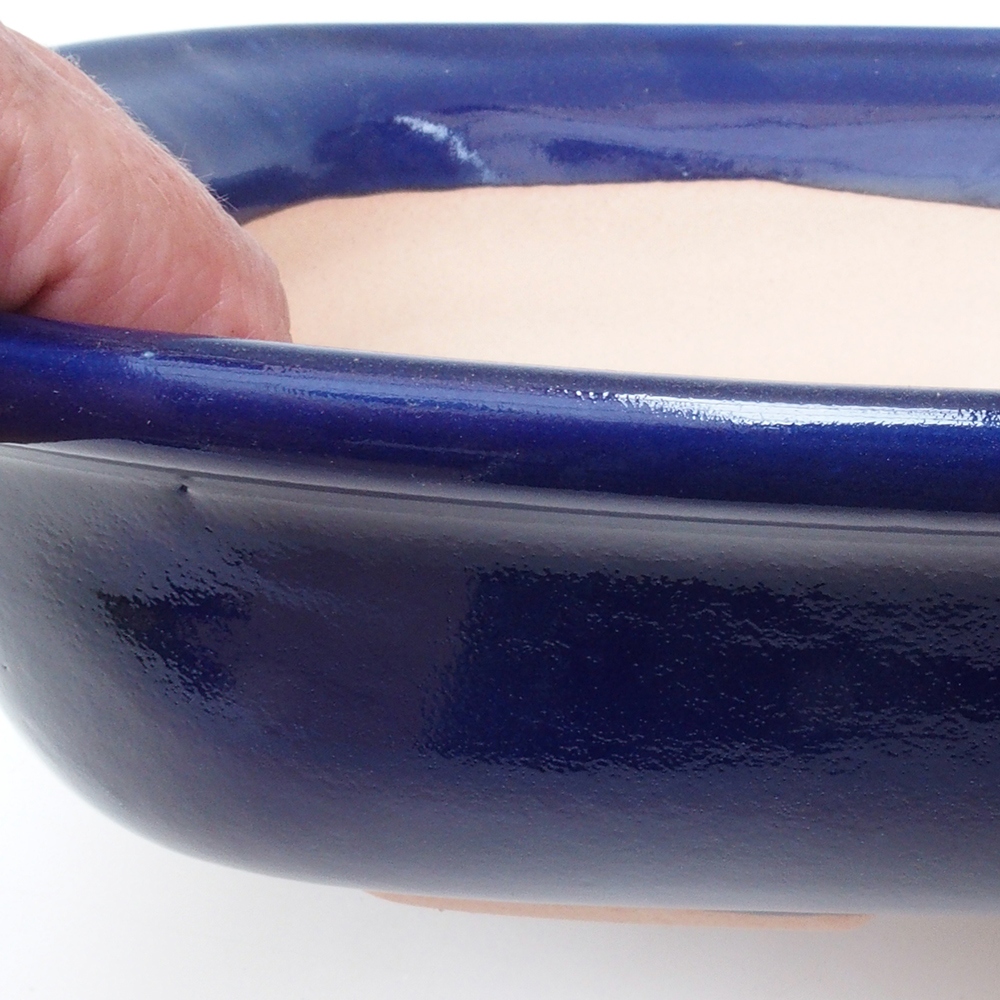 Bonsai tál H10 - 37 x 28 x 9 cm. - kék