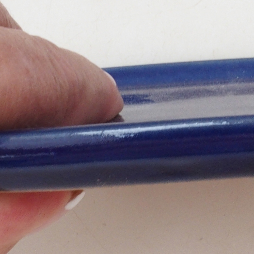 Kerámia tál H32 - 13 x 11 x 1 cm - kék