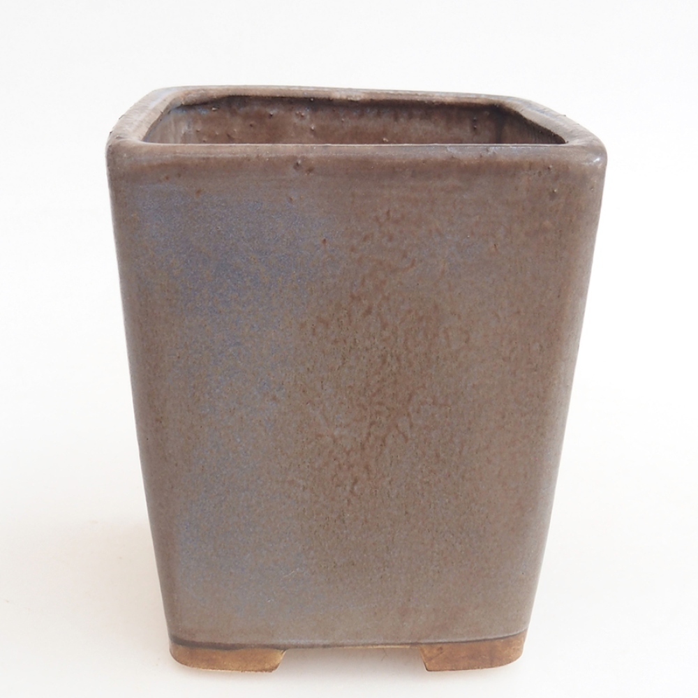 kerámia bonsai tál 10 x 10 x 12 cm, barna