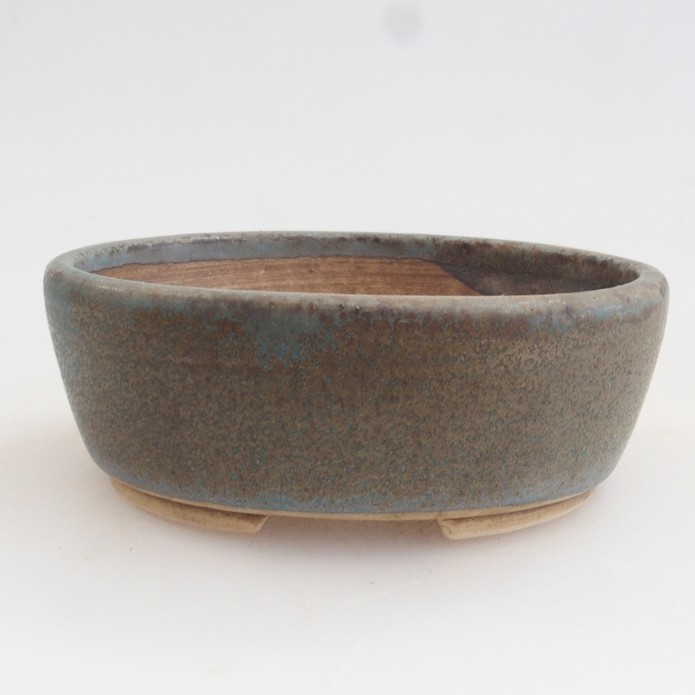 kerámia bonsai tál 10 x 8,5 x 4 cm, barna