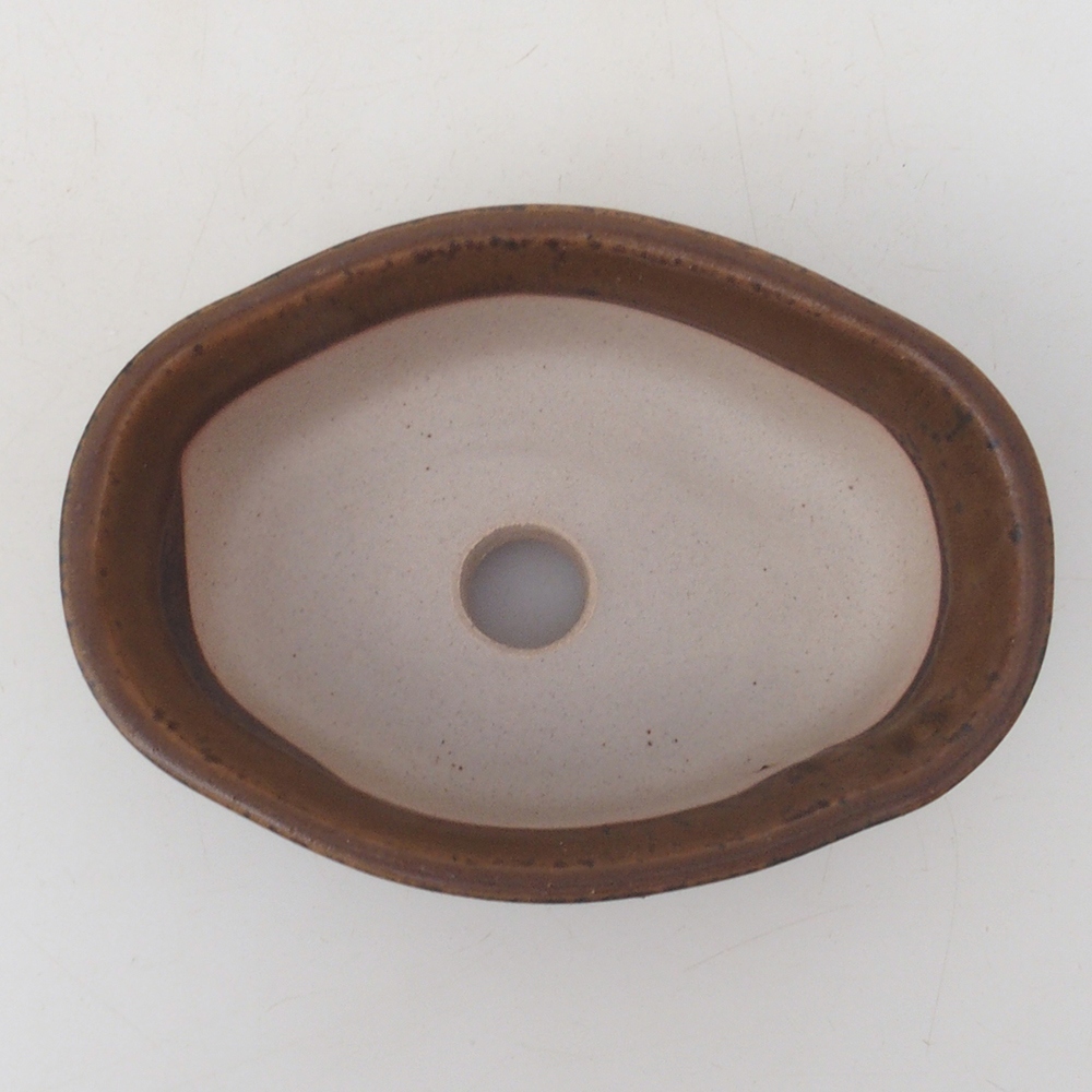 Bonsai tál H05 - 11 x 8 x 4 cm - barna