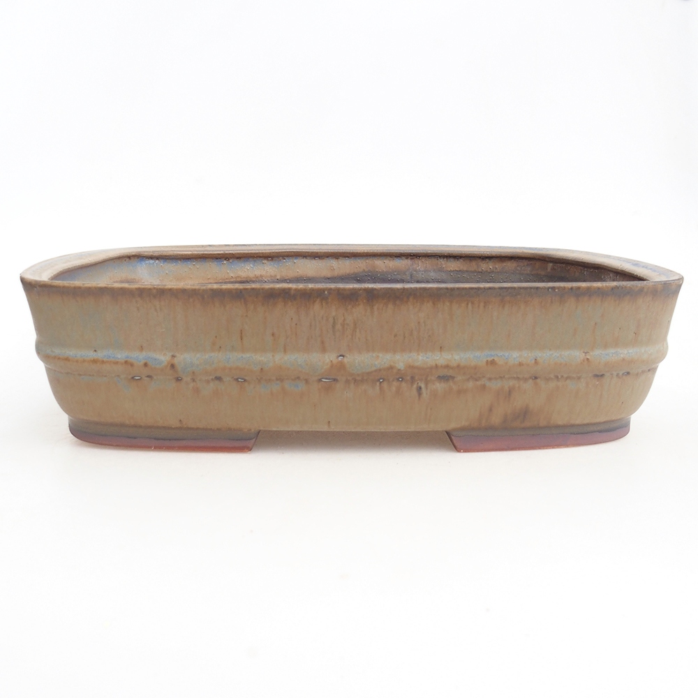 kerámia bonsai tál 29,5 x 25 x 7 cm, kék színben