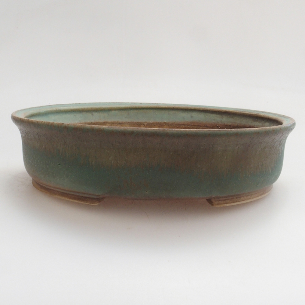 kerámia bonsai tál 10 x 8,5 x 4 cm, barna