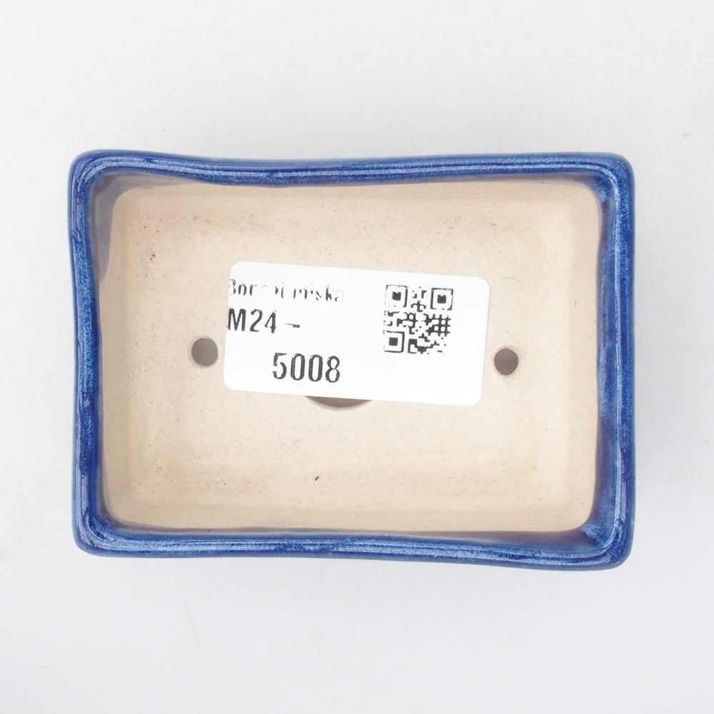 Mini bonsai tál 7,5 x 5,5 x 2,5 cm, kék színben