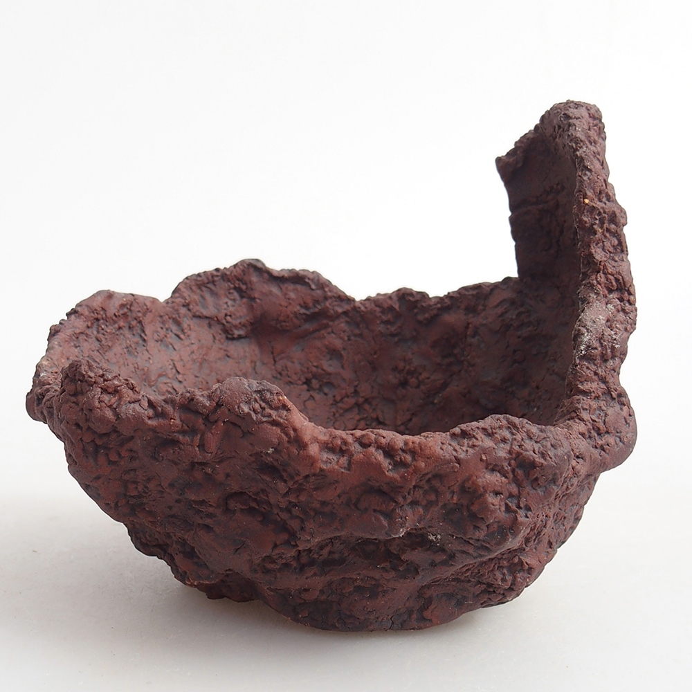 Kerámia kagyló 9 x 7,5 x 9 cm , barna színű