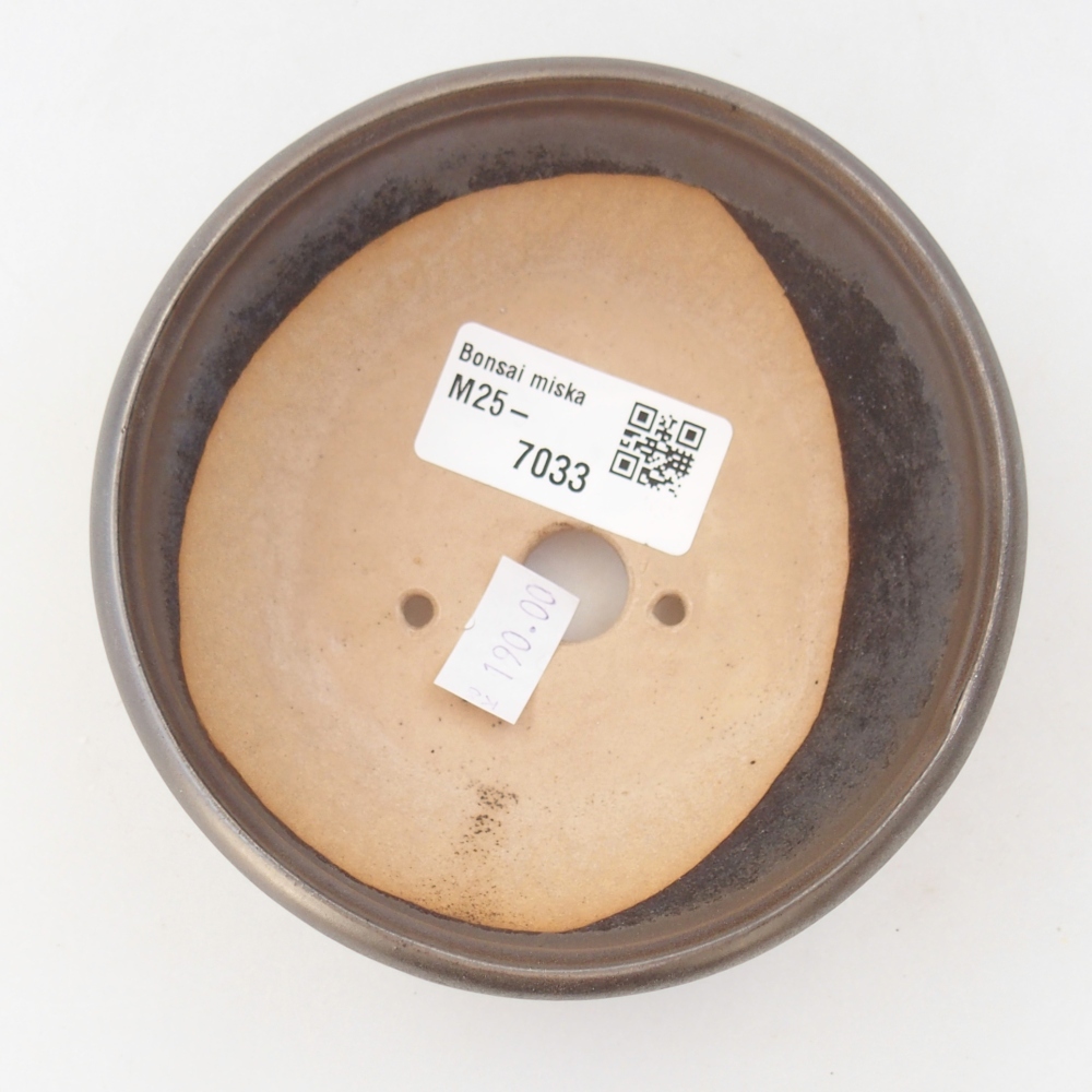 Kerámia bonsai tál 10 x 10 x 5 cm, fém színben