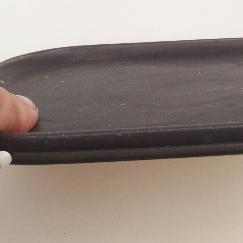 Kerámia tál H36 - 17,5 x 15 x 1 cm - barna