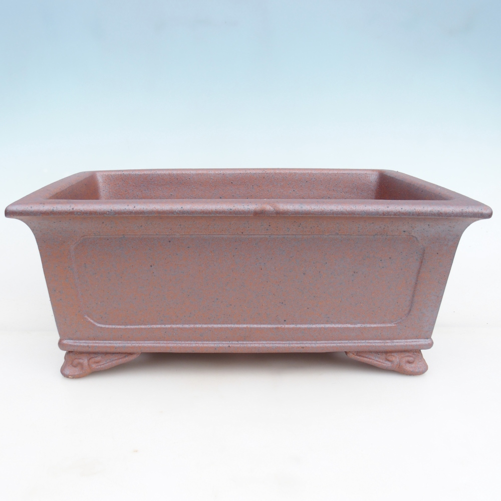 kerámia bonsai tál 41,5 x 29 x 17 cm , fém színű - CSAK SZEMÉLYES ELSZÁLLÍTÁS vagy raklapos szállítás